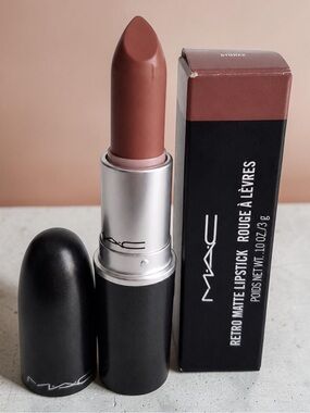 MAC Retro Matte Lipstick Bronx 708 Brown Nude Full Size NIB Authentic